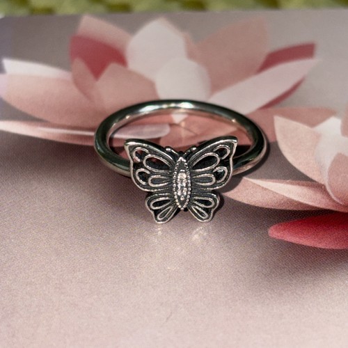 Anello farfalla scintillante