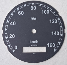 Quadrante tachimetro tipo "Veigel" alluminio 160km/h Zundapp KS600 K800 standard DKW