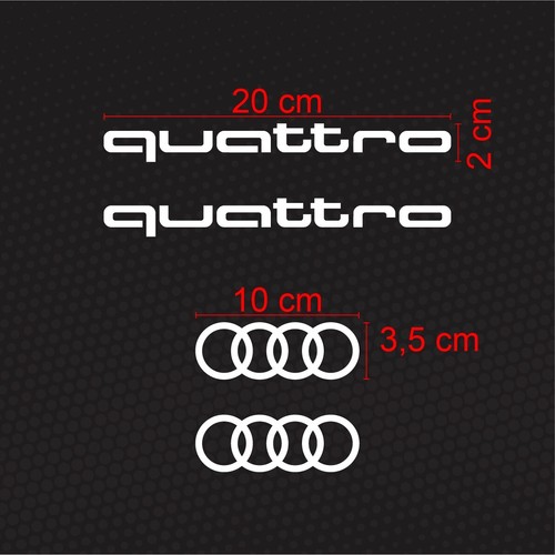 Kit adesivi compatibili audi - compatibili,