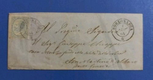 1864 borzonasca 2c - borzonasca, (genova)