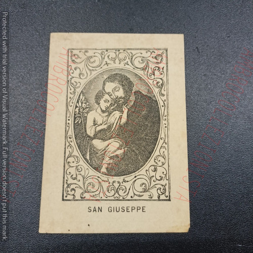 Santino antico con pizzo - antico,