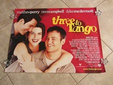 Poster film Three To Tango Neve Campbell, Matthew Perry - quad originale Regno Unito