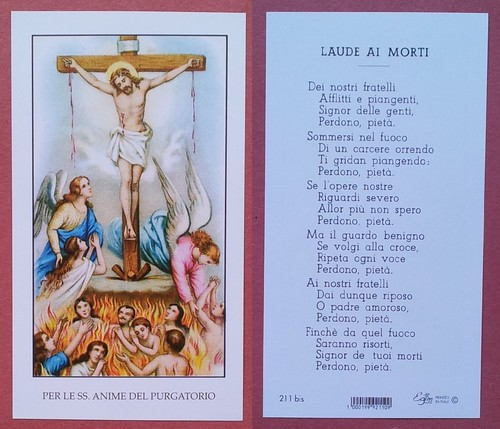 Santino holy card - per, le