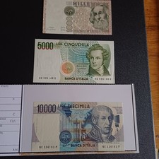 Vecchie Banconote Italiane Da