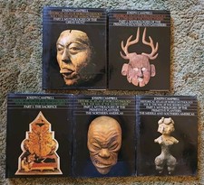 Joseph Campbell Historical Atlas of World Mythology Vol 1 & 2 (5 book set) HC DJ