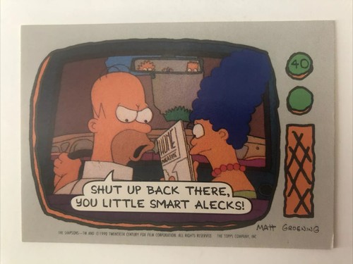The simpsons topps 1990 - simpsons,
