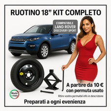 Kit ruotino di scorta Land Rover Discovery Sport Cric Adatto Omaggio 155/85 r18