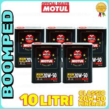 10 LITRI Olio Motore auto storiche MOTUL 20W50 Minerale 1950 70 API SF/CC 05MO51