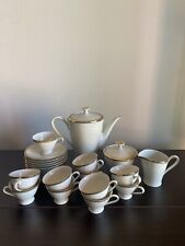 Servizio Caffè Mitterteich Bavaria Con Decorazioni Color Oro (25 Pezzi)