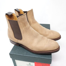 Stivali Crockett & Jones 4526 Gresham 2 Chelsea beige Dainite 80 C EU 39,5 UK 6,5