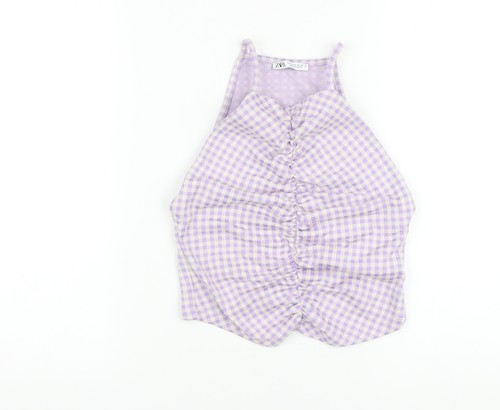 Shirt donna zara viola misto - viola,