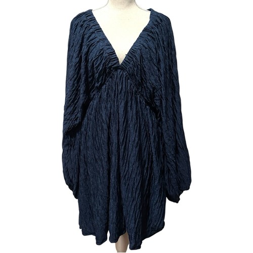 Jade jane navy blue crinkle - jade,