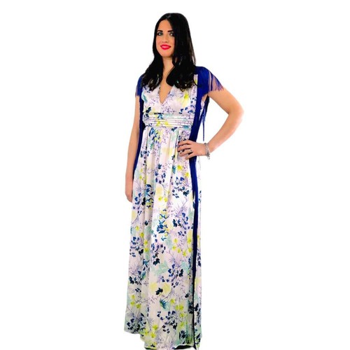 Annarita abito con frange - con,