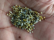 Lotto grezzo 0,8-2,0 diamanti grezzi giallo naturale 10,00 ct - diamanti...