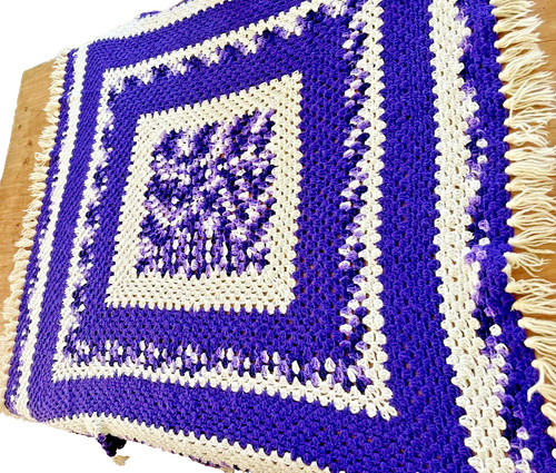 Coperta all uncinetto fatta - all'uncinetto,