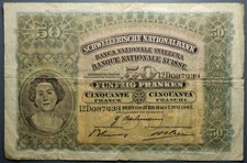 SVIZZERA - Banconota da 50