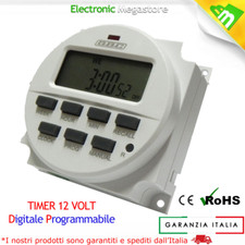 TEMPORIZZATORE PROGRAMMABILE 12VOLT 12 VOLTS PER CACCIA NAUTICA SOLARE E LED