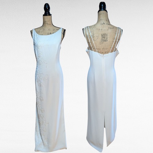 Maxi abito vintage - y2k, bianco