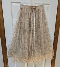Gonna pois tulle choklate - pois,