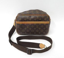 Autentica borsa a tracolla Louis Vuitton Monogram Reporter PM marrone F#46957
