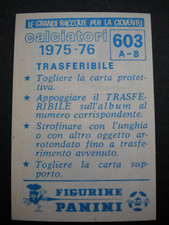 FIGURINA PANINI CALCIATORI