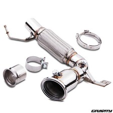 Tubo scarico acciaio inox - acciaio, de