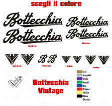 KIT 12 ADESIVI BOTTECCHIA VINTAGE PRESPAZIATI VINILE PER RESTOMOD  BIKE BDC MTB