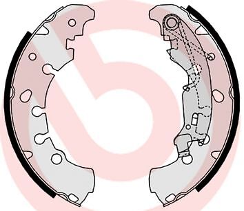 Brembo kit ganasce freno 23 - kit,