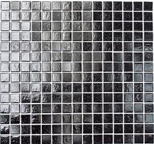 Piastrelle Mosaico Vetro Cucina Bagno Sauna Nero Rivestimento Della Parete