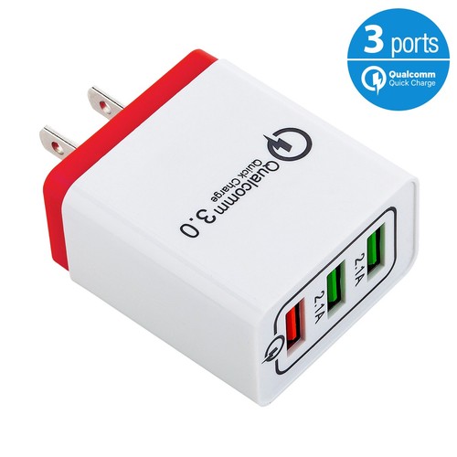 Caricabatteria parete usb 3 - caricabatteria,