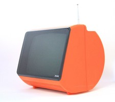 FROM EARLY 70s RARE VINTAGE TELEVISION PHILCO ALPHA 12" MADE IN ITALY