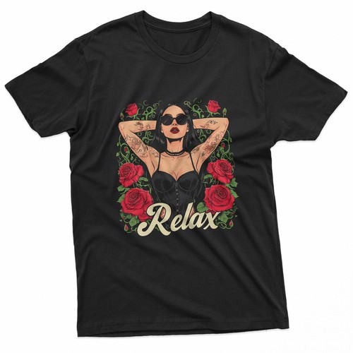 Shirt relax rosa - rosa, gotica