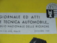 Rivista ATA 1949 Fiat Bianchi Pirelli