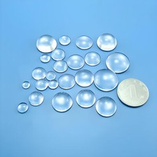 2PZ Vetro Ottico 6-30MM Plano Obiettivo Convesso LED Ottica Condensatore Vetro Lente