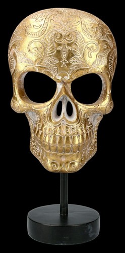 Maschera totenkopf dorata - maschera, su