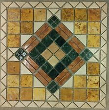 ROSONE MOSAICO "ANTICA ROMA" di marmo su rete anticato 60X60X1 cm COD. RUDXL