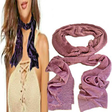 Foulard da donna tinta unita viola leggero invernale estivo sciarpa scialle uomo