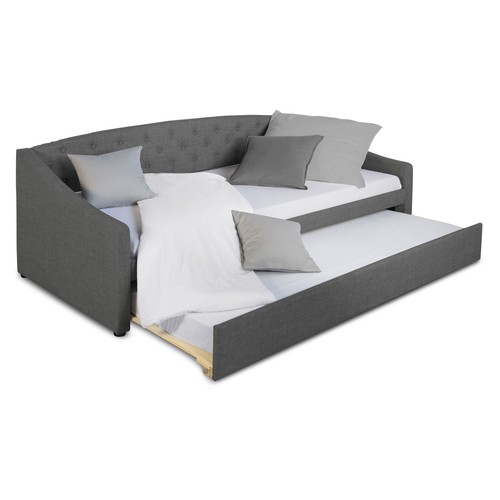 Divano letto 90x200 grigio