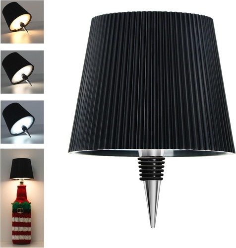 Lampada bottiglia led nero - lampada,