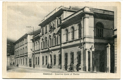 1947 pinerolo caserma conte - caserma,