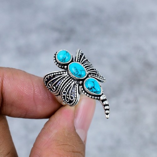 Anello mosca drago argento
