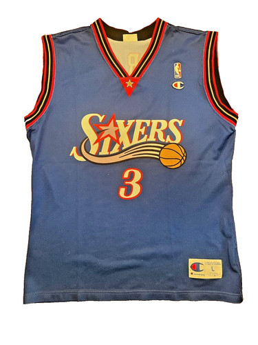 Maglia nba allen - iverson, blu