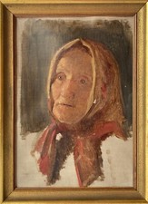 Dipinto a Olio Ritratto Studio