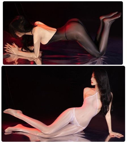 Body donna raso lucido senza