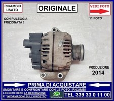 ALTERNATORE FIAT GRANDE PUNTO EVO MITO QUBO FIORINO PANDA +ALTRI 1.3 MULTIJET