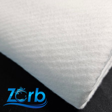 Tessuto Zorb 60"x 1 yd - Flanella Super Assorbente Riutilizzabile Traspirante Non Tessuto Bianco