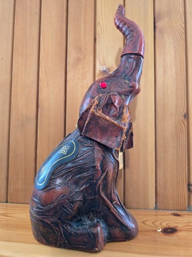 Statua elefante cuoio - statua,