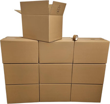 10 Scatole Trasloco 60X40X40 Cm Con Nastro Adesivo Incluso – Scatoloni per Trasl