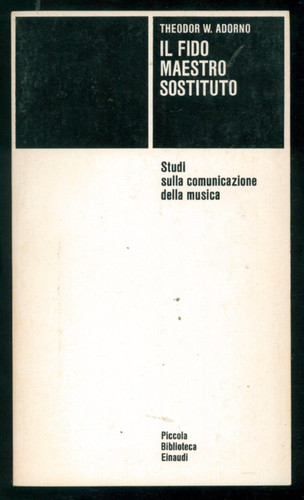 Adorno theodor il fido - il,