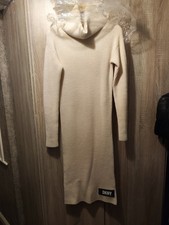 Abito lungo donna DKNY panna